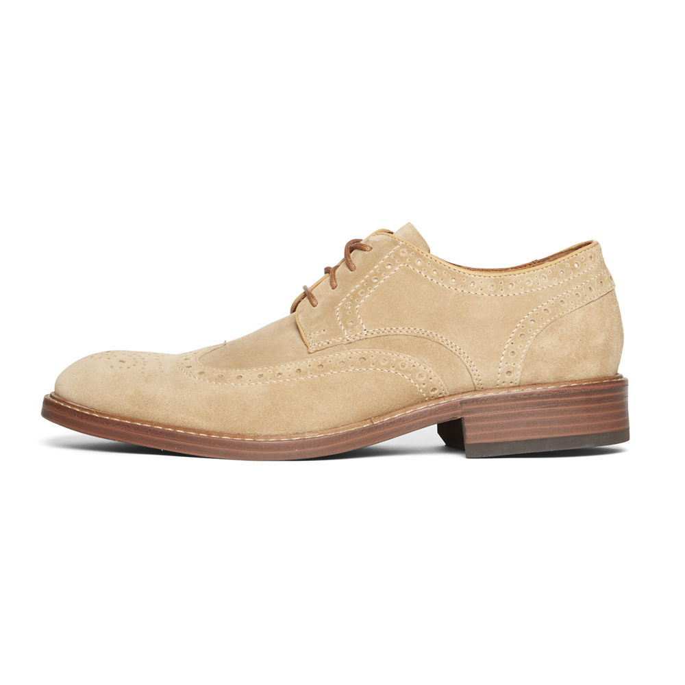 Rockport Snøre Sko Herre Khaki - Kenton Wingtip - ATOX76403